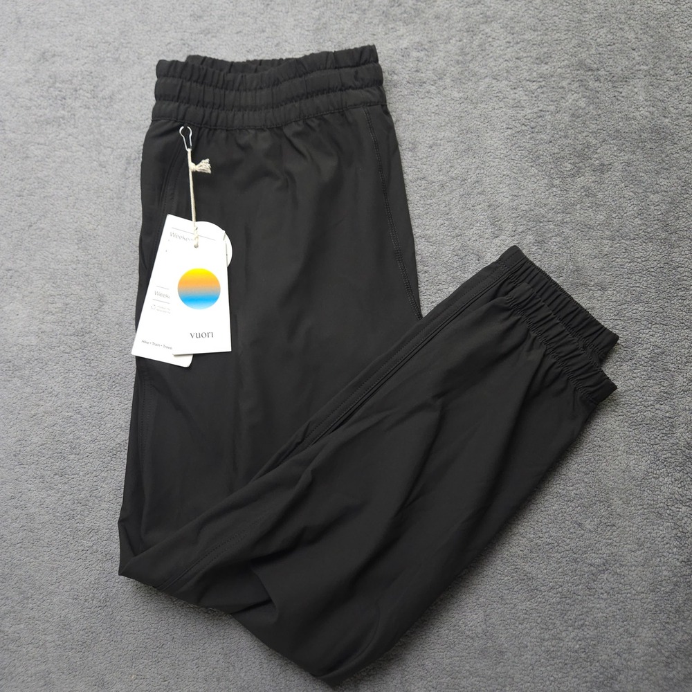 Vuori Womens Weekend Jogger Black Activewear Pants VW422 Size M NWT